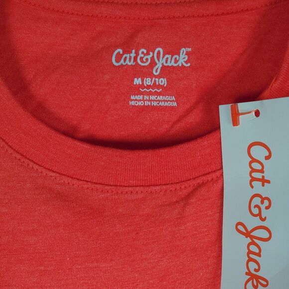 NWT GIRLS Together Everyone Red White & Blue T-Shirt Cat & Jack Size Medium 8/10 - Picture 6 of 6
